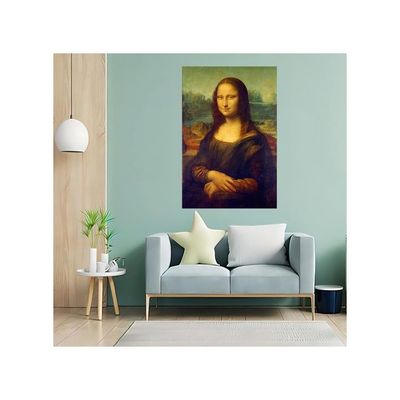 Monalisa Painting Poster Waterproof Vinyl Sticker For Home Decor