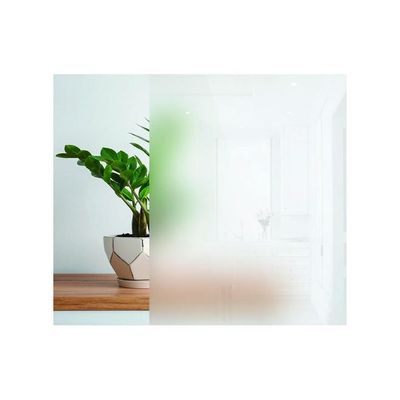 No Glue Self Static Cling Anti Uv Removable Frosted Decorative Window Privacy Film For Home Living Room Bedroom Bathroom Kitchen Office (17.3 X 157.3 Inch)