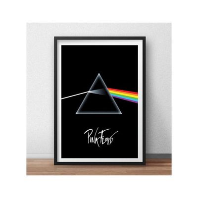 Pink Floyd Acrylic Glass Framed Poster (10 X 13 Inch, Multicolour, Abstract)