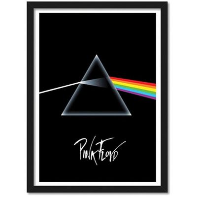 Pink Floyd Acrylic Glass Framed Poster (10 X 13 Inch, Multicolour, Abstract)
