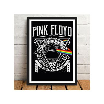 Pink Floyd Framed Poster Acrylic Glass For Room & Office (10 Inch X 13 Inch Multicolor)