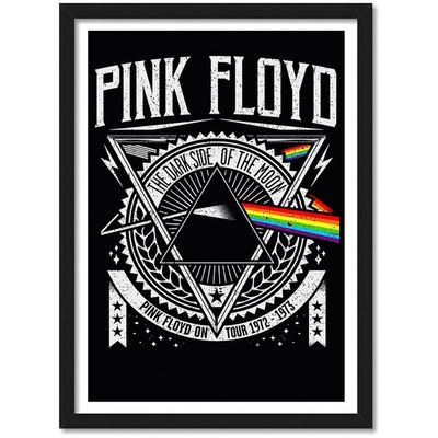 Pink Floyd Framed Poster Acrylic Glass For Room & Office (10 Inch X 13 Inch Multicolor)