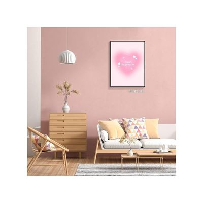 Pink Grainy Gradient Heart Aura Posters Positive Affirmation Quotes Trust The Process Canvas Wall Art Retro Spiritual Motivational Y2K Aesthetic Wall Decor For Girls Bedroom Office 12X16In Unframed