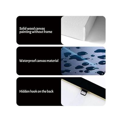 Poster Print On Canvas Painting Wall Art For Living Room Decor Boy Gift (With Frame, Q-Op 3-1Pcs)