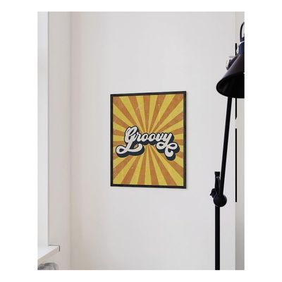 Posters – Retro 70S Wall Art, Hippie Room Decor, Trippy Posters For Bedroom, Indie Aesthetic Poster For Room, Vintage Groovy Rays Print (Unframed, 12” X 16”)