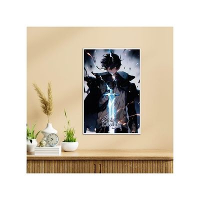 Solo Leveling Poster Sung Jin Woo Wall Posters With Thick 300 Gsm Matt Finish Paper (18Inches X 12Inches)
