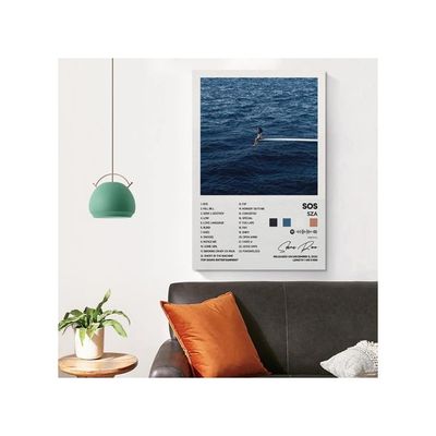 Sza - Sos Album Cover Canvas Posters For Room Aesthetic Gift Unframe:16X24Inch(40X60Cm)