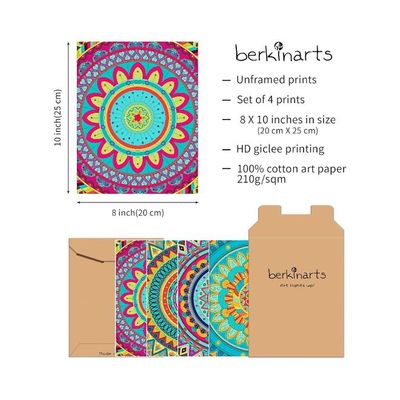 Unframed Wall Art (Set Of 4, 8 X 10In)
