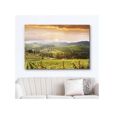 Vineyard Landscape In Tuscany Italy - Canvas Art Wall Art - 32" X 48"