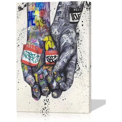 Wall Art Art Wall Decor Colorful Paintings For Wall Wall Decor Decor Wall Street Art Canvas Wall Art Love Bedroom For Living Room Decor (24''Hx36''W)