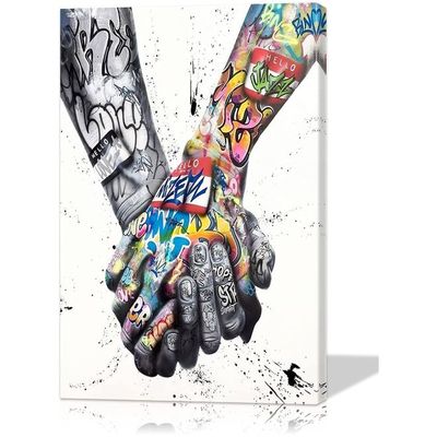 Wall Art Canvas Colorful Wall Decor Art, Art-18, 12''Wx18''H