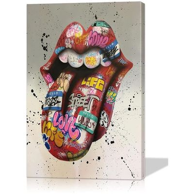 Wall Art Pop Art Canvas Art Wall Decor Art Classic Street Wall Decor Colorful Paintings For Wall Art Canvas Wall Art For Home Decor (12''Wx18''H)