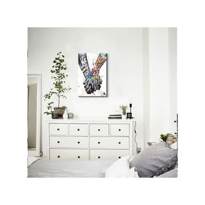 Wall Art Pop Canvas Colorful Decor Street Poster For Bedroom Living Room (16''Hx24''W)