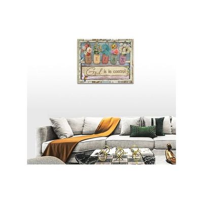 Wall Art Rustic Flower Hummingbird Pictures Wall Decor Country Christian Floral Painting Inspirational Canvas Prints Modern Framed Home Artwork Decor For Bathroom Bedroom 16"X12"