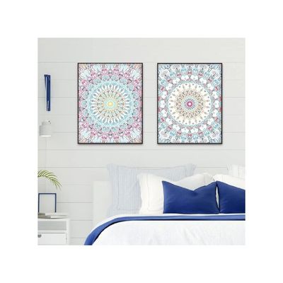 Wall Art Unframed Prints  Art Paper Set Of 4, 11X14 Inch Mandala Artwork