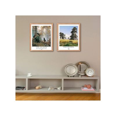 Wall Unframed Prints  Paper Set Of 4, 11X14 Inch Classical Landscape Work