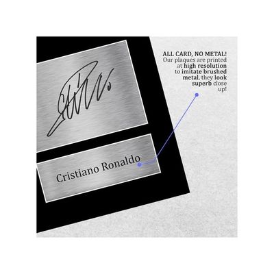 Portugal Gifts Cristiano Ronaldo Gift Signed A4 Printed Autograph Photo Display