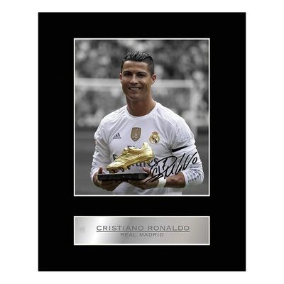 Cristiano Ronaldo Signed Mounted Photo Display Real Madrid