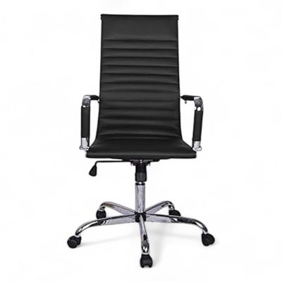 Arctic Height Adjustable Office Chair with 360° Swivel Rocking for Home Office or Desk (Black)