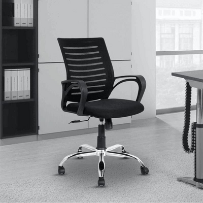 Ergonomic Breathable Mesh Back Office Chair with 360° Swivel Height Adjustable Lever, Rocking Tilt Lock and Thick Cushion Seat
