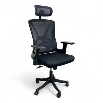 Sitera Prime 360° Swivel Office Chair with Lumbar Support, Reclining High Back (Black)