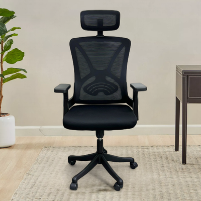 Sitera Prime 360° Swivel Office Chair with Lumbar Support, Reclining High Back (Black)