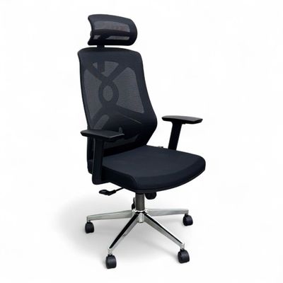 CoreFlex Pro Ergonomic Mesh Office Chair with Lumbar Support, 360° Swivel, Reclining High Back (Black)