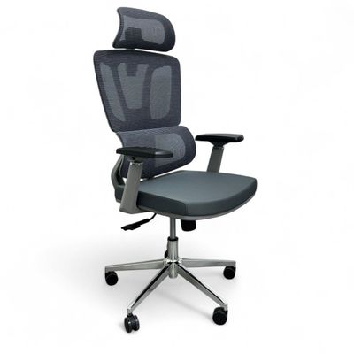 Brocelle Egro Working Office Chair with 360° Swivel & Recline Mesh Chair (Grey)