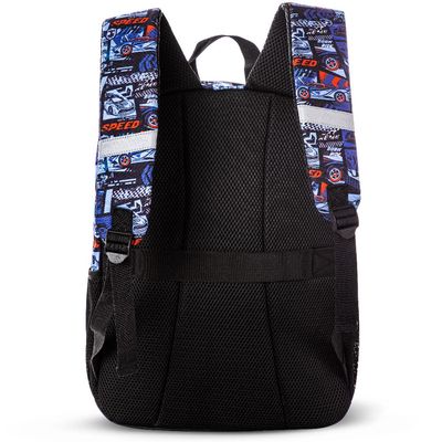 Eazy Kids 18" Set of 3 Backpack w/ Lunch Bag and Pencil Case - Car Racing