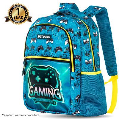 Eazy Kids 16" Set of 3 Backpack w/ Lunch Bag and Pencil Case - Gaming