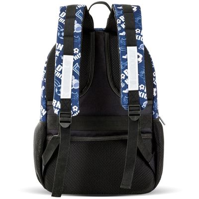 Eazy Kids 18" Set of 3 Backpack w/ Lunch Bag and Pencil Case - Football