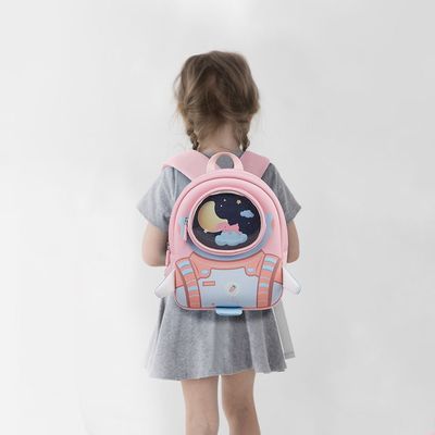 Nohoo 3D Astronaut Kids School Bag/Activity Bag 10" - Pink