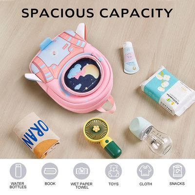 Nohoo 3D Astronaut Kids School Bag/Activity Bag 10" - Pink