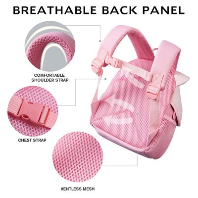 Nohoo 3D Cute Peppa Kids School Bag/Activity Bag 10" - Pink