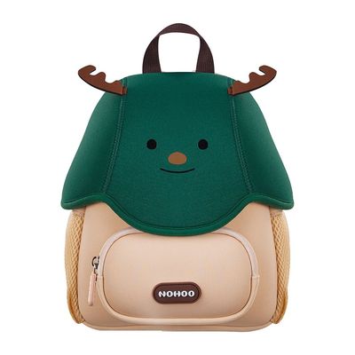 Nohoo 3D Cute Reindeer Kids School Bag/Activity Bag 10"- Green