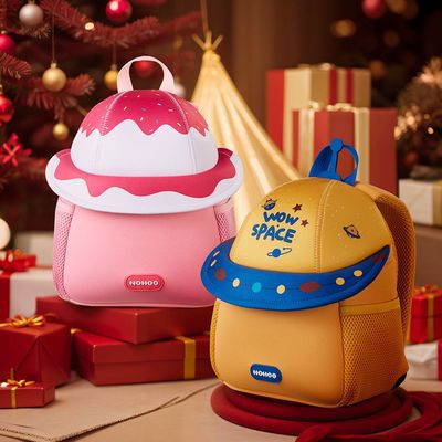Nohoo 3D Cute Marshmallow Kids School Bag/Activity Bag 10"- Pink