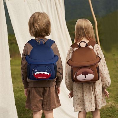 Nohoo 3D Cute Shark Kids School Bag/Activity Bag 10" - Dark Blue