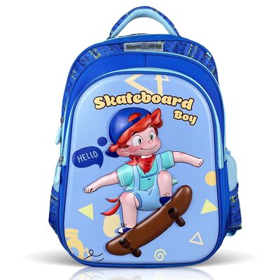 Nova Kids 3D School Bag - Skater Blue, 16.5"