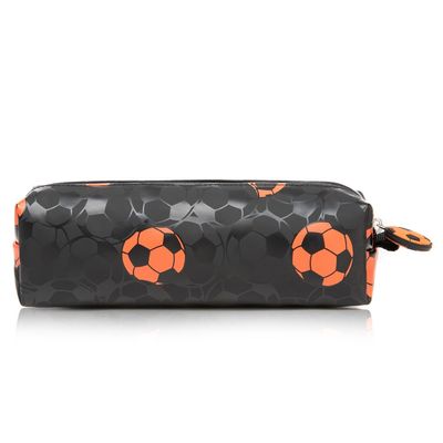 Eazy Kids Trolley 18" School Bag Set of 3 w/ Lunch Bag and Pencil Case - Football Black