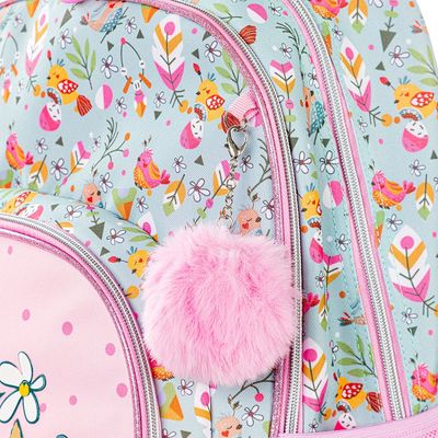 Eazy Kids 17" School Bag Set of 2 w/ Pencil Pouch - Love Pink