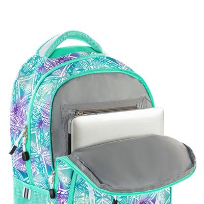 Eazy Kids 18" School Bag - Geometrical Green