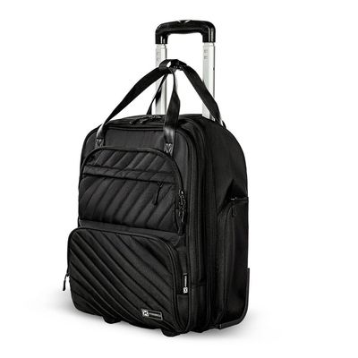 HYDROBREW Trolley 17" Travel Bag - Black | 2-in-1 Handbag & Cabin Trolley