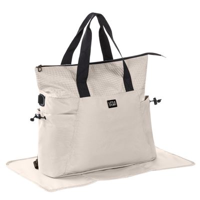 Little Story Mommy Diaper Bag w/ Changing Mat â€“ Beige