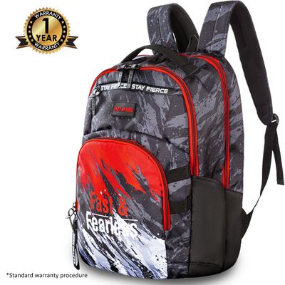 Eazy Kids 20" School Bag w/ Laptop Compartment - Fast & Fearless Black