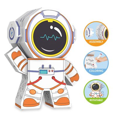 Eazy Kids DIY Creative Spaceman â€“ Includes 3 Color Pens | For Ages 3+
