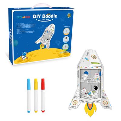 Eazy Kids DIY Creative Spacecraft â€“ With 3 Color Pens | Ages 3+