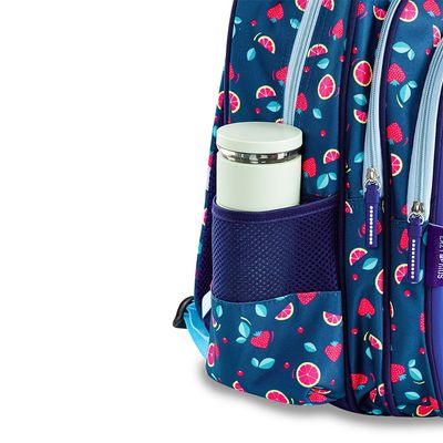 Eazy Kids School Bag w/ Trolley, Pencil Case 16" - Berry Good Blue