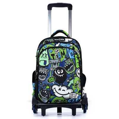 Nova Kids School Bag w/ Trolley - GenZ Black, 17.5"