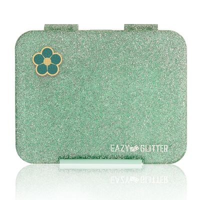Eazy Kids 6 & 4 Convertible Bento Lunch Box - Glitter Green