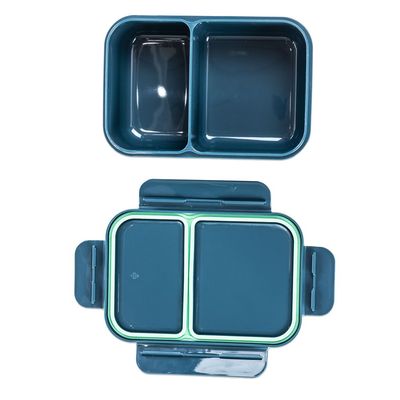 Nova Kids 2 Compartment Bento Lunch Box - Astronaut Green